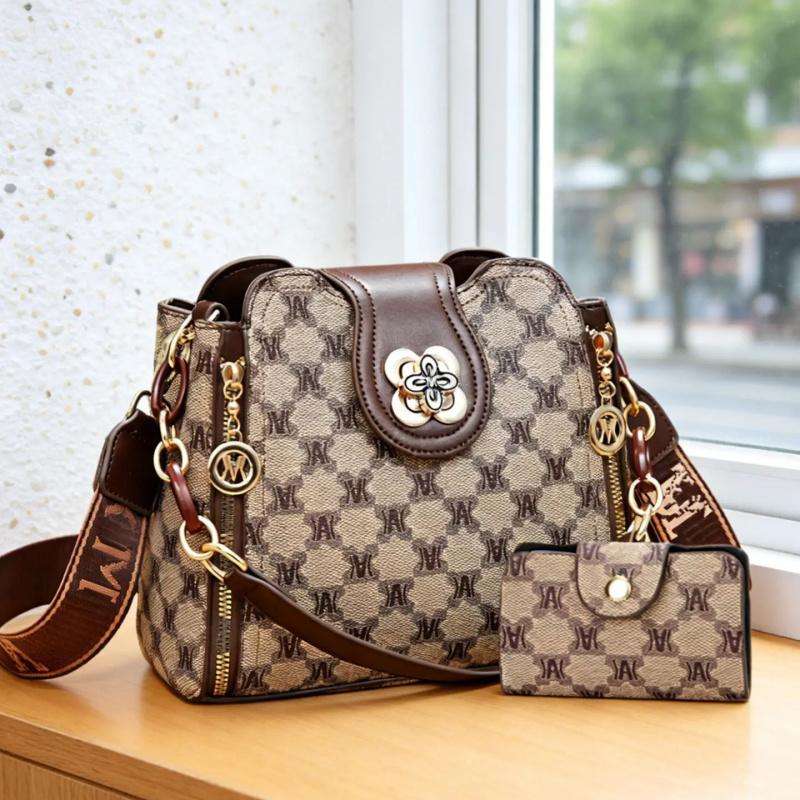 Women Bags Work - Sac à bandoulière vintage imprimé, sac
