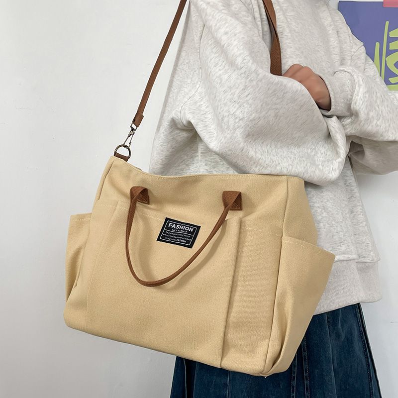 Women Bags Work - Grand sac fourre-tout en toile pour