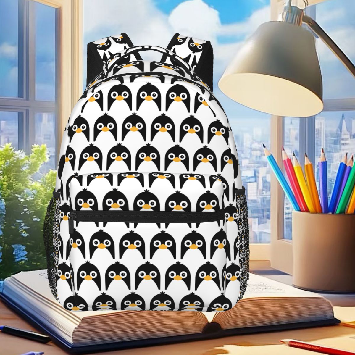 Women Bags Vector - Sac à dos pingouin mignon pour