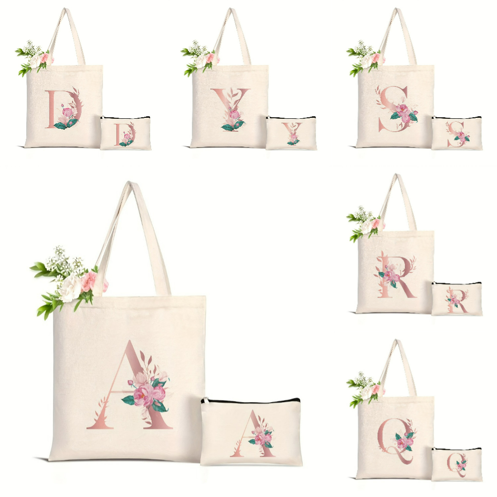 Women'S Tote Bags Designer - Sac fourre-tout imprimé floral « Love