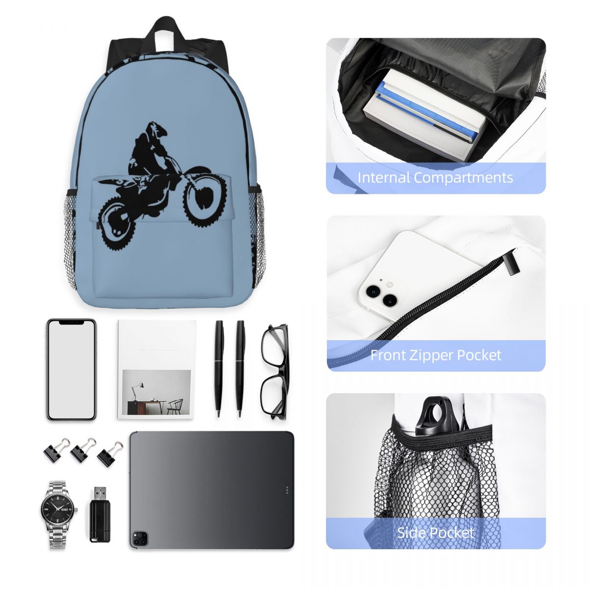 Women Bags Vector - Sac à dos Moto X Dirt