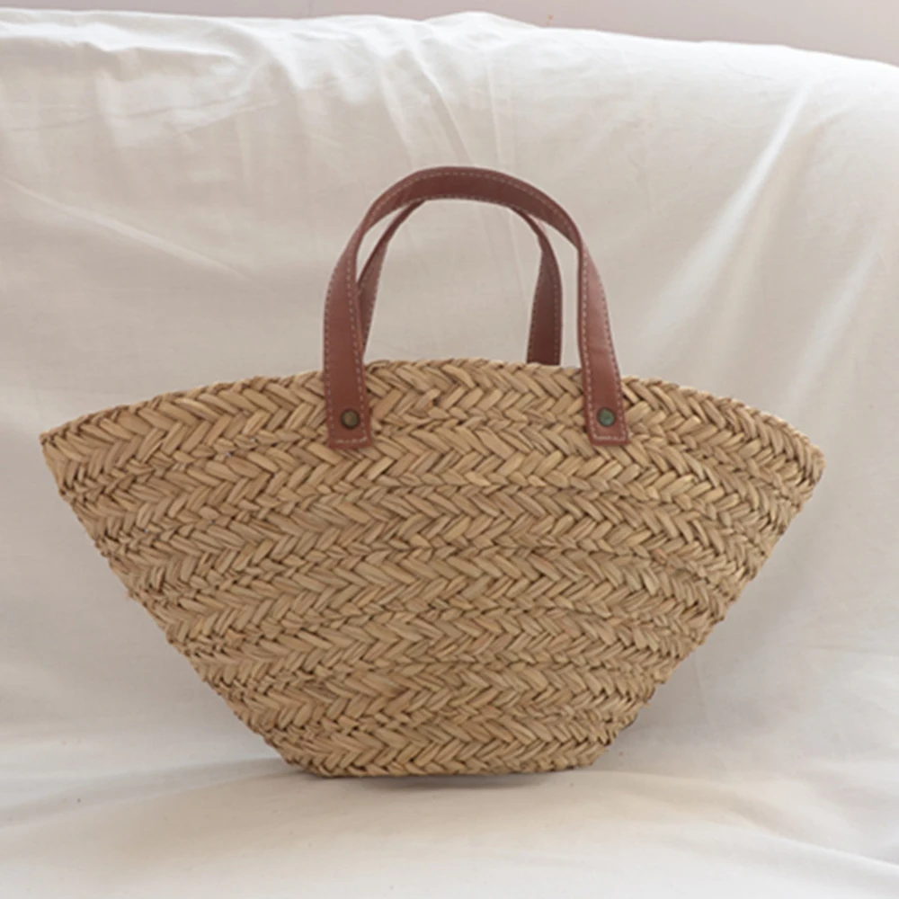 Women'S Tote Bags Designer - Sacs en rotin de paille bohème