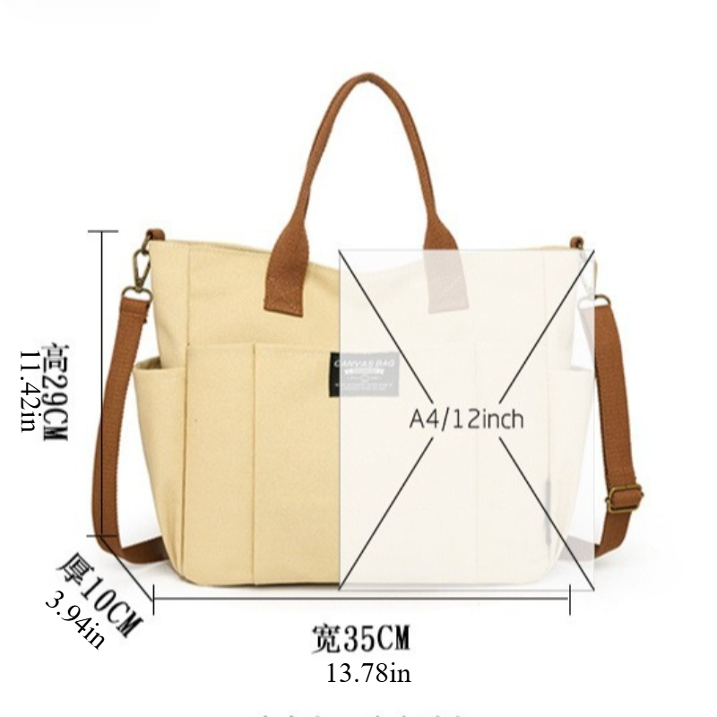 Grand sac fourre-tout en toile - Women Bags Work avis et prix
