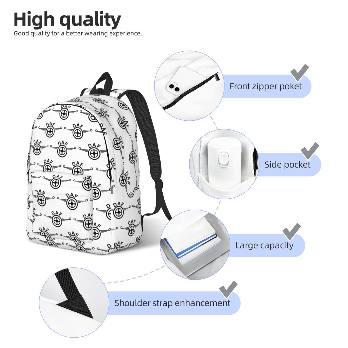 Sac à dos avec logo de camion  - Women Bags Vector avis et prix
