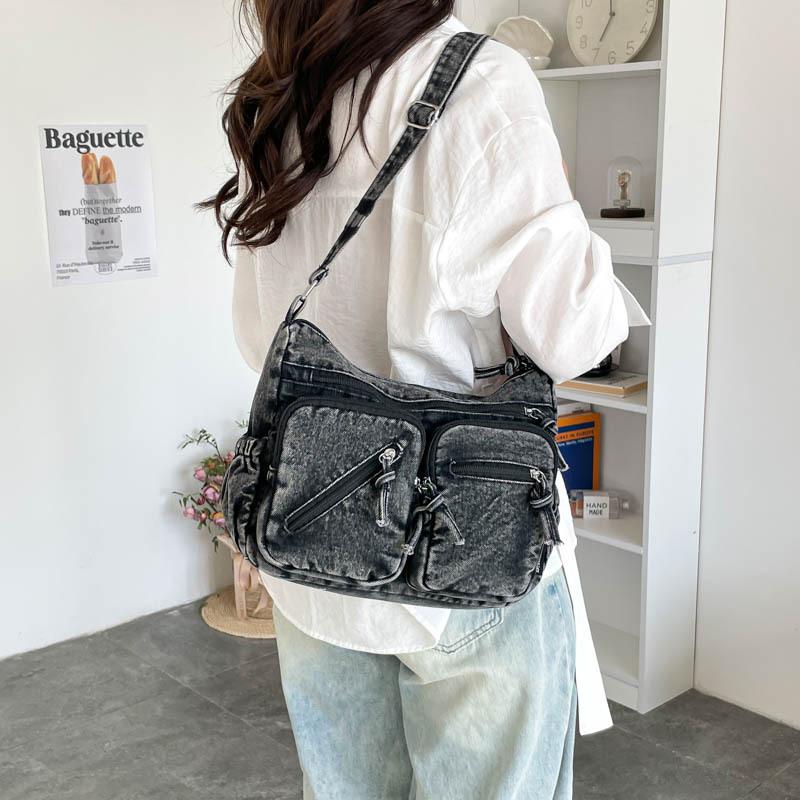 Sac à bandoulière en jean tend - Women Bags Zadig avis et prix