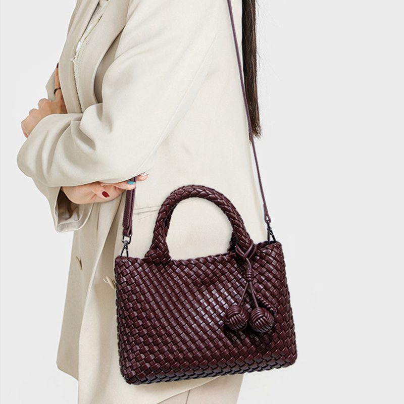 Sac cabas tissé tendance avec  - Women'S Tote Bags Designer avis et prix