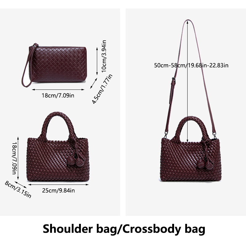 Sac cabas tissé tendance avec  - Women'S Tote Bags Designer avis et prix