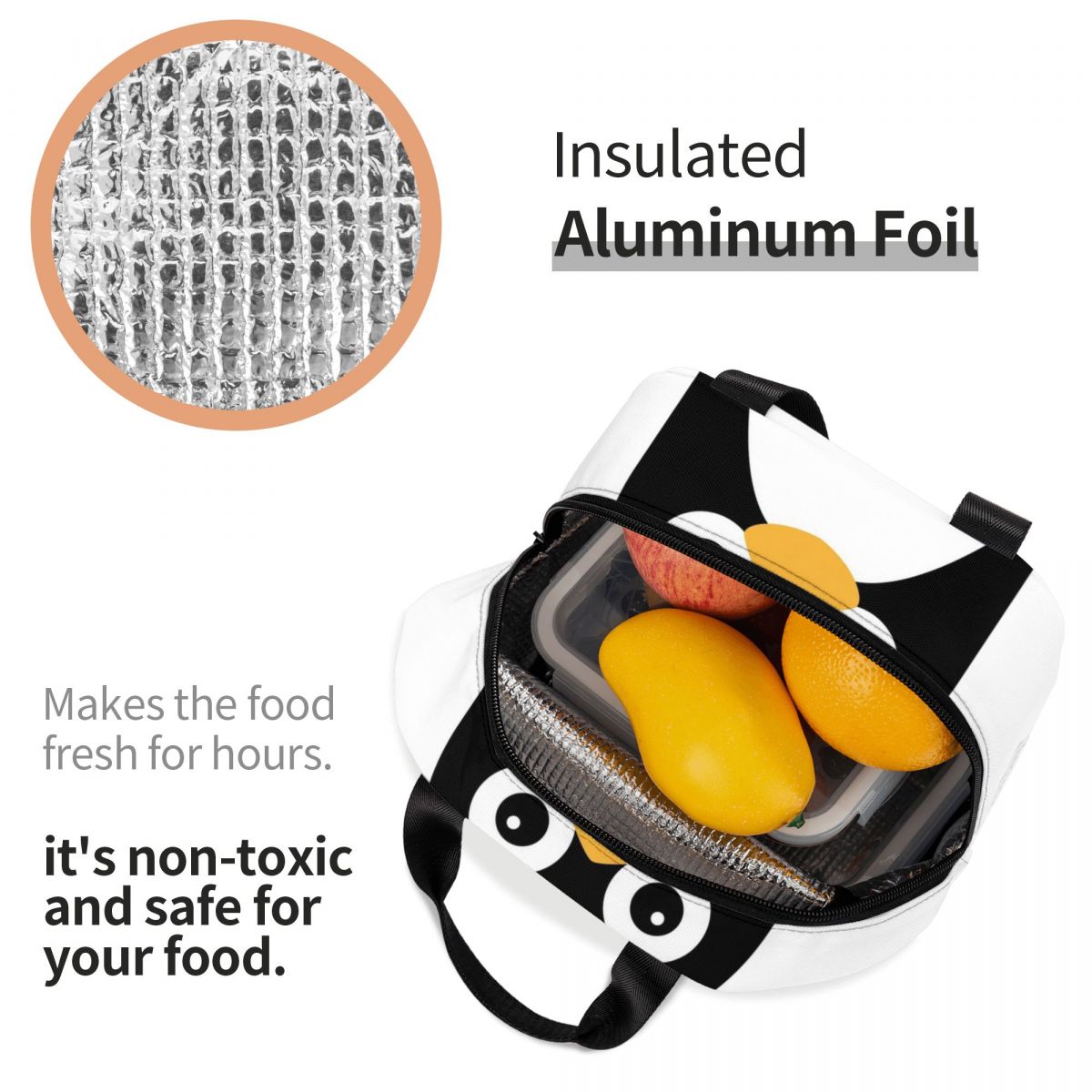 Sac à déjeuner isolé pingouin  - Women Bags Vector avis et prix